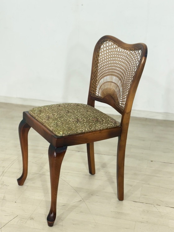 Image 1 of 4x Chippendale eetkamerstoelen, keukenstoelen, vintage stijl