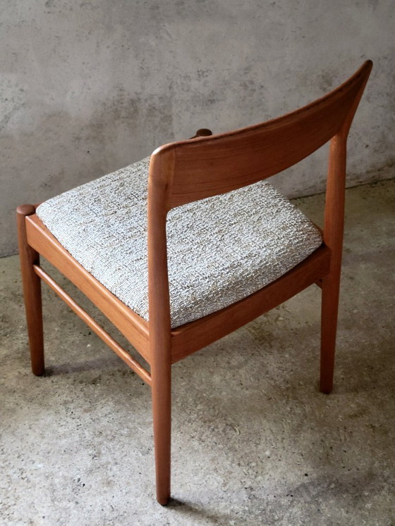 Set von 6 Henning Kjærnulf Esszimmerstühlen für KS Møbler aus Teak, Dänemark 1960 – korup stolefabrik, Wood (photo 9 of 10)