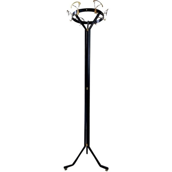 Image 1 of Vintage Black Coat Rack Italian