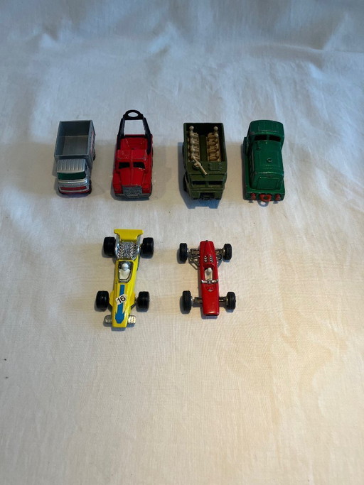 Lotto Vintage Match Box and Penny Toy Cars – decoratieve objecten, Metal, Plastic