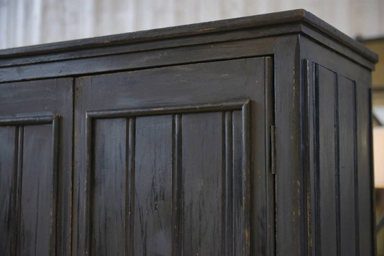 Distressed wardrobe from the 1950s. – Wood, Vintage (photo 6 of 15)