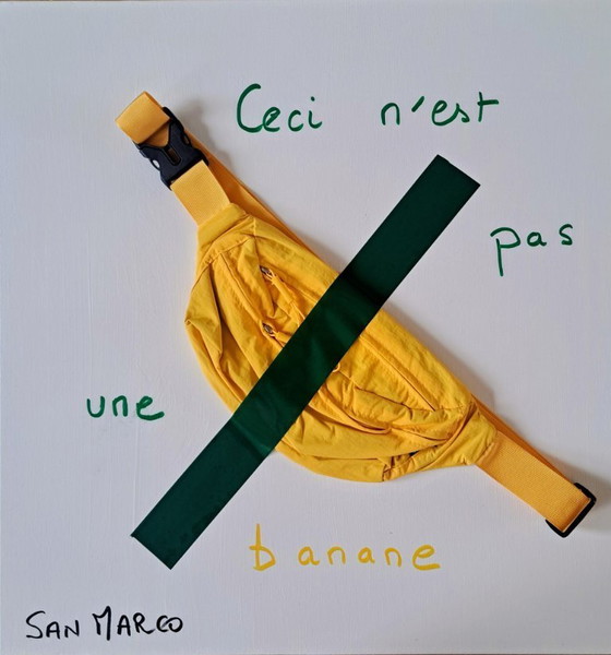 Image 1 of Enzo SAN MARCO - Dit is geen banaan - Canvas van de kunstenaar