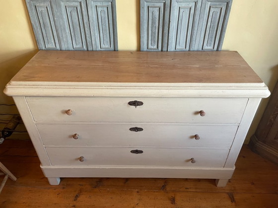 Image 1 of Imposante Hollandse Ladekast Ladenkast Commode 149 cm.