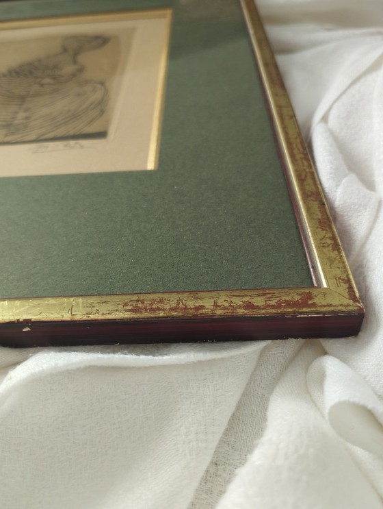 Image 1 of Johnny FRIEDLAENDER. Maternité. 1955. Eau-forte encadrée