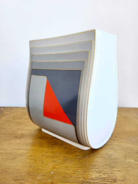 Image 1 of Rosenthal Studio Linie Vase, Designer Christa Goltz, Graphic Design, 1980s