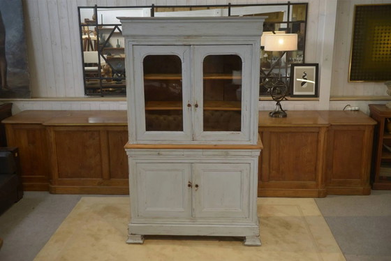 Nineteenth-century two-body buffet in cherry wood. – Display cabinets, Vintage (photo 4 of 13)