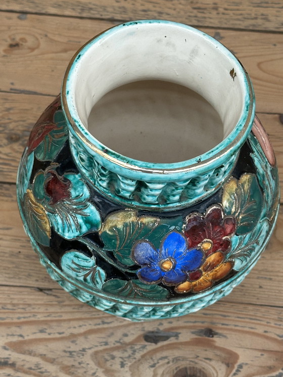 Image 1 of Monaco Ceramic Ball Vase - Vintage 70's - Signed- H 23 cm