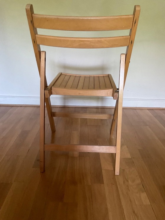 Image 1 of Sedia pieghevole in legno stampato – design scandinavo/modernista