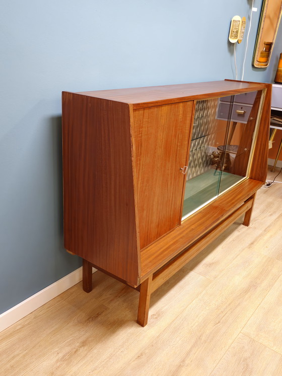 Image 1 of Buffet haut vintage en placage de teck