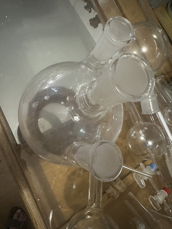 Image 1 of Konvolut antiker chemischer Glaselemente für ein Kuriositätenkabinett