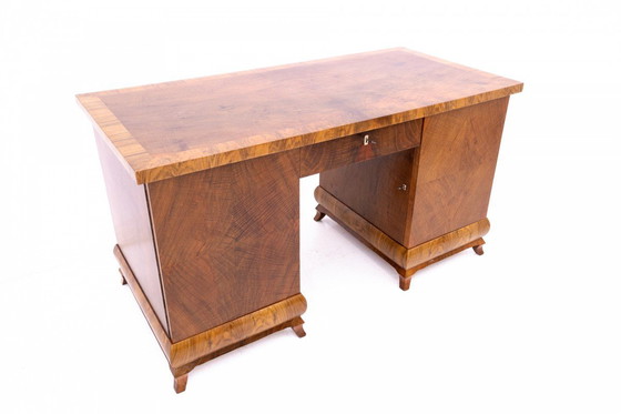 Image 1 of Bureau de style Art déco, Pologne, années 1940.