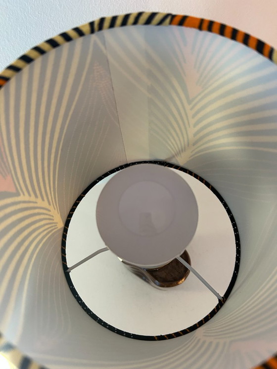 Image 1 of Unique small table lamp upcycled from a vintage IKEA vase | 1970s