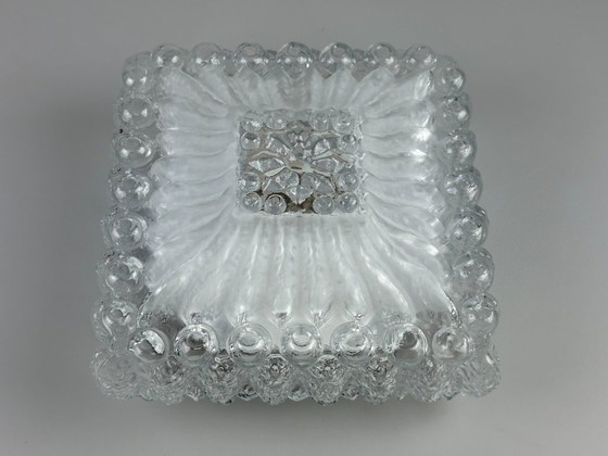 Image 1 of 60er 70er Jahre Deckenlampe Leuchte Plafoniere Inbouw Glas Duits Design