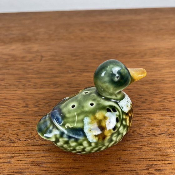 Image 1 of Vintage Keramisch Eend Peper en Zoutstel