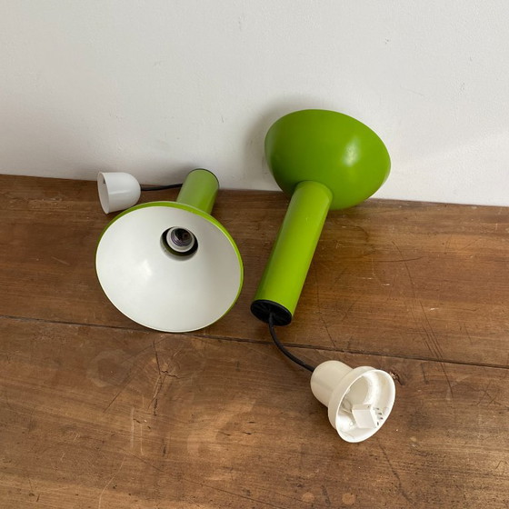 Set van 2 LITA Hanglampen. 1970. Space Age. – Metaal (photo 5 of 7)