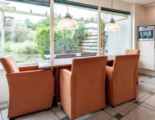Mesa de comedor Jan des Bouvrie + 4 sillas | madera de cerezo