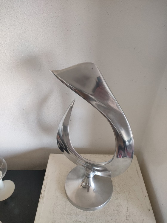 Image 1 of Design modernist aluminum abstract sculpture
