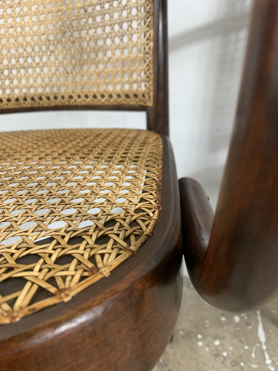 Image 1 of Chaises vintage A811 en rotin par Josef Hoffmann pour Thonet, années 1930, ensemble de 2