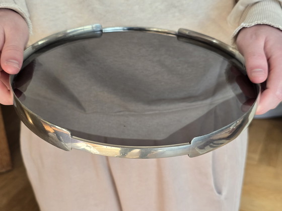 Image 1 of Selangor, 2 design trays made of glass and tin