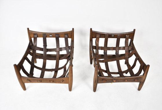 Image 1 of Chaises longues "Sheriff" par Sergio Rodrigues pour Isa Bergamo, 1960S, ensemble de 2