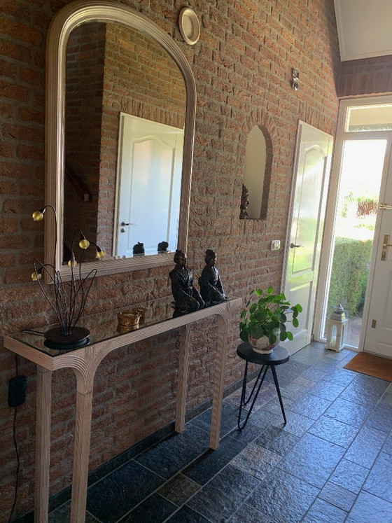 Image 1 of Mesa con espejo de pared y espejo a juego.