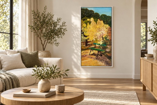Jose Luis Saura pintura parque