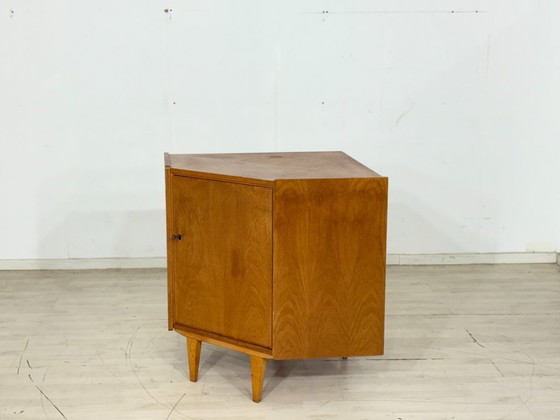 Image 1 of Hoekkast uit het midden van de 20e eeuw / Vintage woonkamerkast – jaren 60