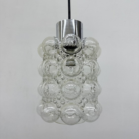 Image 1 of Gran colgante de cristal de burbujas de Helena Tynell para Limburgo, Alemania, década de 1970