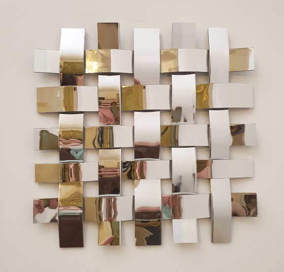 Image 1 of Miroir en aluminium tissé