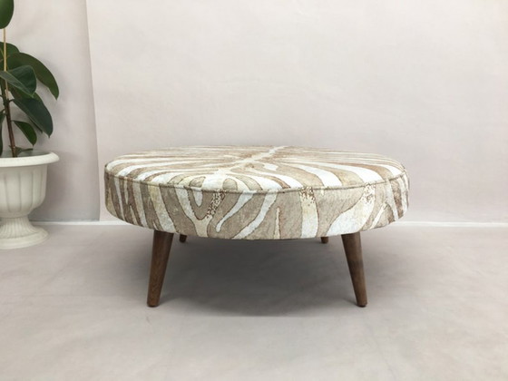 Image 1 of Tavolino da caffè, tavolo da lavoro in legno, tavolo resistente, pouf imbottito, panca Zebra, tavolo retrò (36 x 90 cm)