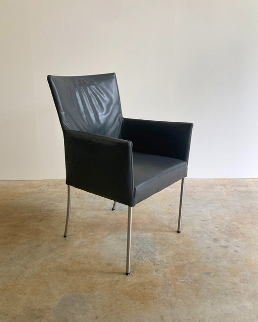 2x Bert Plantagie Arc sedia da pranzo in pelle