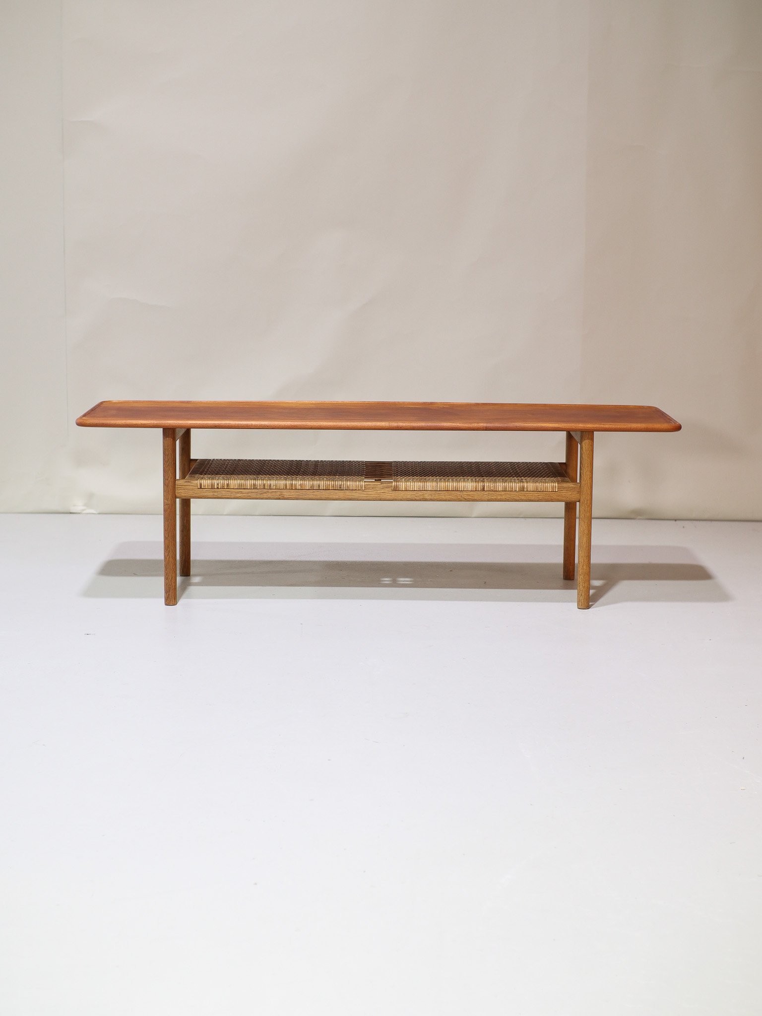 Hans Wegner AT10 Coffee Table Teak Wicker | €1,750 | Whoppah