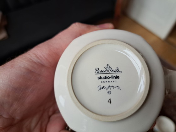 Image 1 of Servizio da tè 4 pezzi e 4 piatti da torta D. Hafner ROSENTHAL