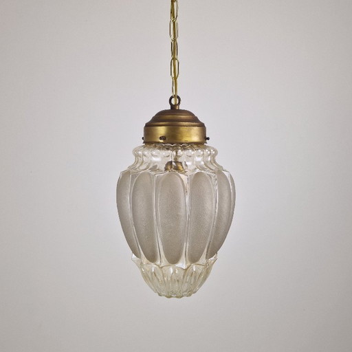 Italian Mazzega Murano Glass Pendant Lamp, 1970s