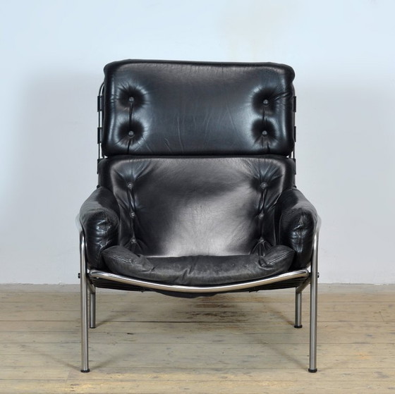 Image 1 of Poltrona lounge nera Nagoya SZ09 di Martin Visser, anni '60