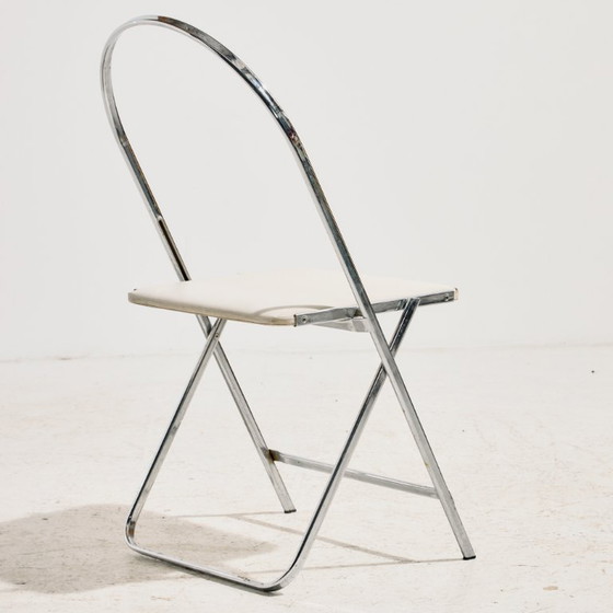 Silla Aprilina MK11611 diseñada por Gae Aulenti para Zanotta, juego de 4 – Sillas plegables, Metal (photo 4 of 14)