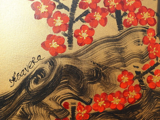 Love Birds J537 - Grande Peinture Originale – Peintures et dessins, Canvas (photo 9 of 14)