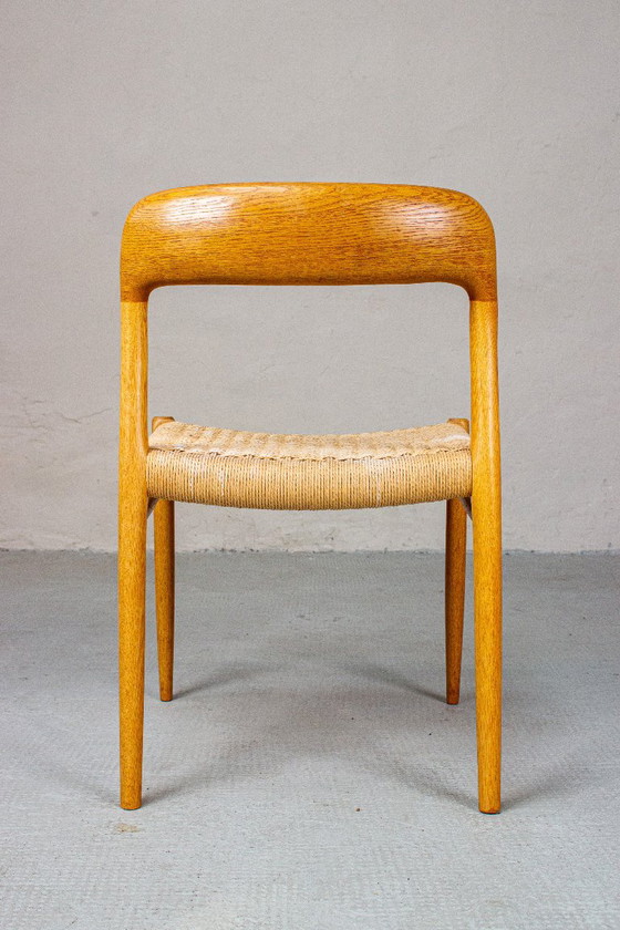 2 Niels Möller Nr. 75 Sedia Rovere Vintage Mid Century Danese – Niels Otto Møller, Sedie da pranzo, Wood (photo 13 of 15)