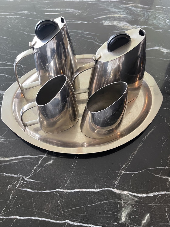 Image 1 of Service à café et à thé Hans Przyrembel, style Bauhaus Art Déco