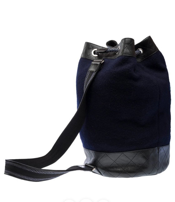 Image 1 of Borsa CHANEL in Lain Bleu Marine - 103259