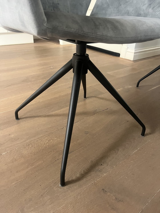 Image 1 of 4 x Table du Sud Stoelen Mood, dessin, couleur acier