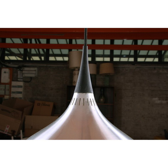 Image 1 of Lampada a sospensione vintage "Orient" in metallo cromato di Jo Hammerborg per Fog et Morup, Danimarca 1960