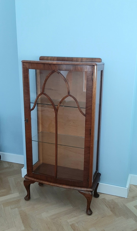 Image 1 of Vitrine vintage en acajou