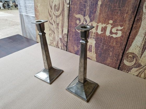 Image 1 of Magnifique ensemble de chandeliers en aluminium