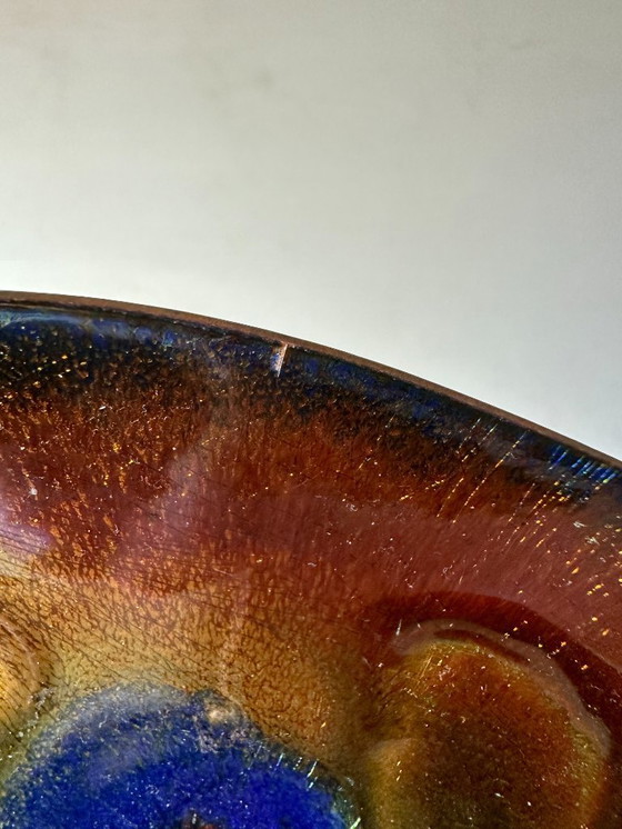 Image 1 of Smalto Laurana Italia su piatto in rame