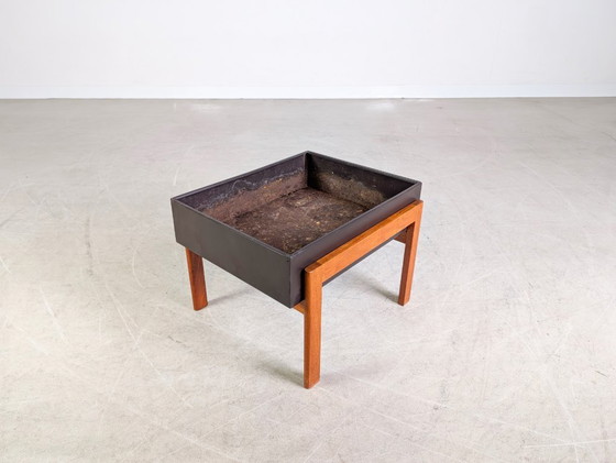 Image 1 of Fioriera di metà secolo, contenitore per piante in teak, vaso per fiori, fioriera