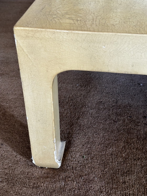 Image 1 of Tavolino da caffè in stile Ming con finitura laccata craquelé - Loo Paris (circa 1970)