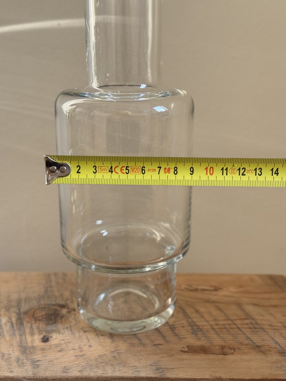 Image 1 of 2x carafe vintage Leerdam Willem Heesen série Aruba design en verre années 1970