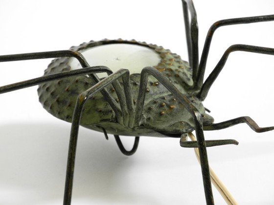 Image 1 of Bellissima lampada da parete italiana "Spider" in stile Mid-Century Modern realizzata in metallo