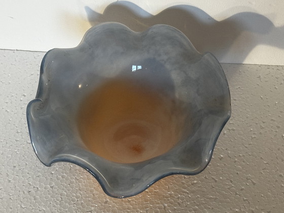 Image 1 of Gesigneerd Gambier Vintage Geblazen Glazen Zakbeker